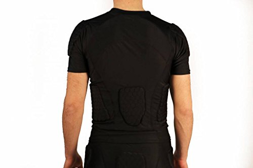 T-shirt compression BARNETT FS-09 football américain manches courtes 4 protections M