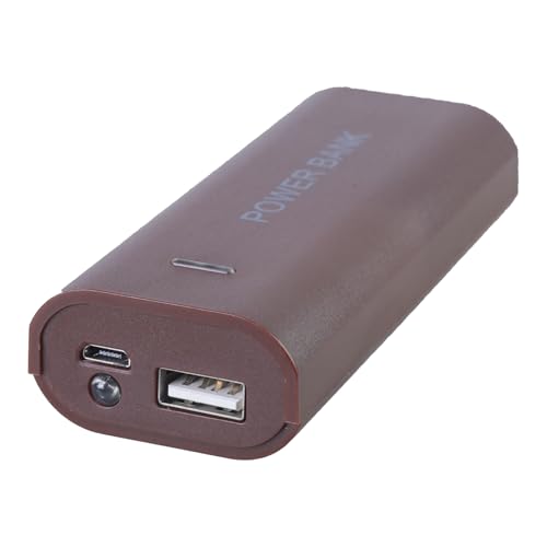 Jazuaiao Funda de carga de batería con salida USB con luz LED 18650 soporte (no incluido) tablet