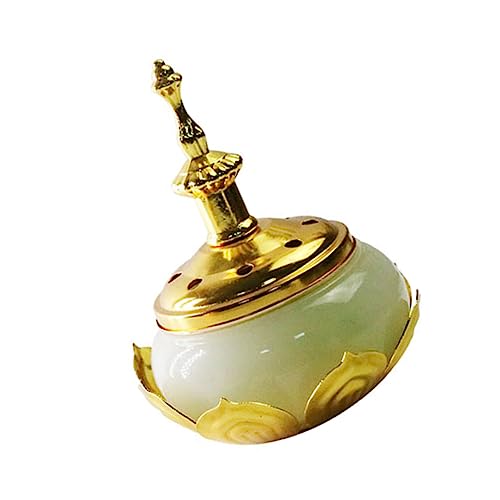 Cabilock 1pc Exquisito Hogar Incienso Quemador Delicado Hierro Arte Incensario Ornamento