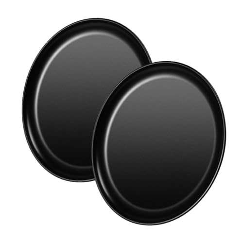 Bloepum Pizza Pan,Non-Stick Pizza Tray, Round Baking Pan for Oven,Healthy Bakeware and Serving Plate, Stainless Steel Core 2pack