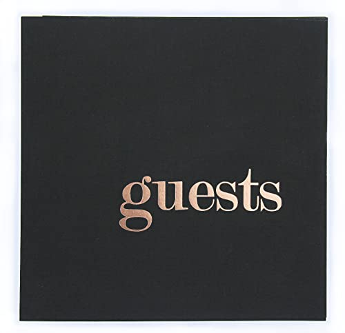 Modern Guest Book Wedding Guest Book Alternative. Softcover Wedding Guestbook With Blank Pages, Polaroid Guest Book Birthday Guest Book Black Pages, Softcover 8.5 X 8.5 #TOP8