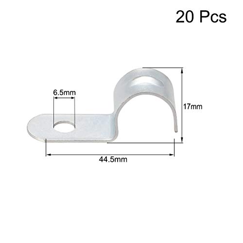 Uxcell 5/8" Emt One Hole Strap Pipe Strap Zinc-Plated Steel Reinforced Rib For Pipe Fixing On Various Surfaces 20Pcs #TOP1