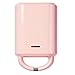 Generic Waffle Maker, creatore Sandwich Mini Waffle Maker con Piastre Rimovibili Waffle Ferro Piastra Piccola Piastra panini Pancakes Belga Waffle Maker Personale Keto Colazione Snacks (Color : Pink)