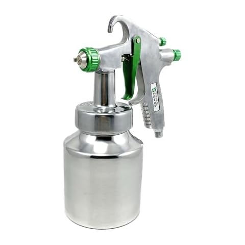 Dynamic Power Sprayer Stainless Steel Air Spray Gun with 1.8mm/2.2mm Nozzle for Car Paint Spraying, Furniture Surface Spraying, Wall Painting, 1000CC Cup, 45 PSI Cover