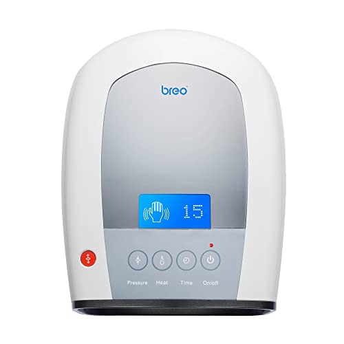 Breo iPalm520 Shiatsu Hand Massager with Heating Air Pressure, Therapeutic Massager for Arthritis, Hand Pain, Finger Numbness