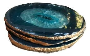 13. Dashalexandra Gilded Agate Coaster