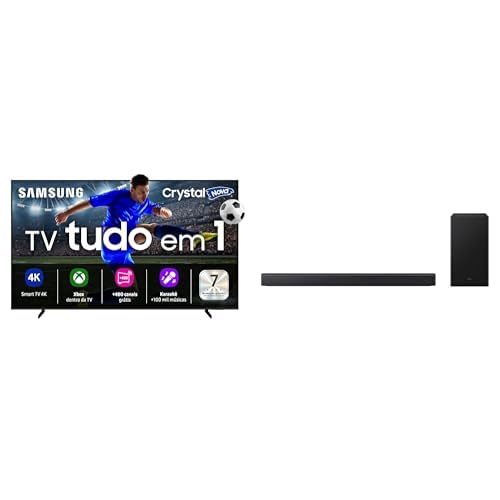 Samsung Smart TV 65' Crystal UHD 4K U8100F 2025 + Soundbar B-Series HW-B450F 2.1 canais Suwoofer incluso 2029
