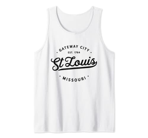 Classic Vintage Retro St Louis Missouri Novelty Souvenir Camiseta sin Mangas
