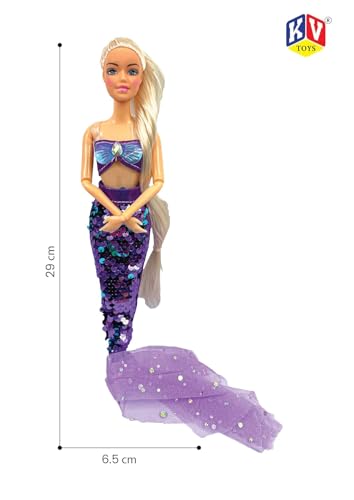 Image of Lyla Alia Mermaid Doll - 32 cm Underwater World Doll with Accessories | Fully Movable Arms & Legs | Pretend Play Toy for 3+ Years