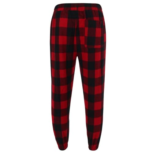 Burnside Unisex Flannel Jogger S Red/Black2