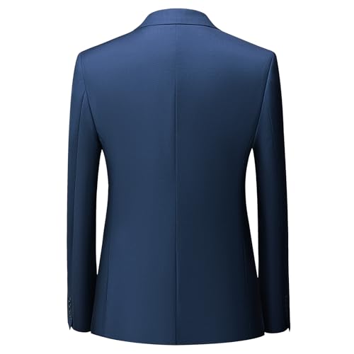 KUDMOL Mens 2 Piece Slim Fit Suit Casual Business Wedding Dinner Tuxedo for Men Classic Blazer Trousers Set