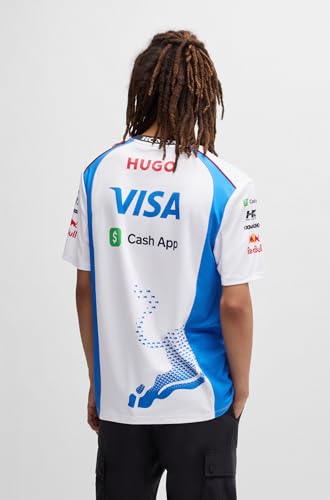 HUGO Mens F1 2025 Vcarb Racing Bull Team Driver T-Shirt2