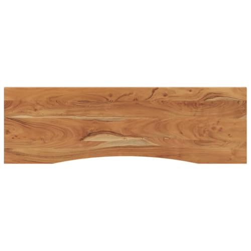 vidaXL Schreibtischplatte, Tischplatte Arbeitsplatte Rechteckig, Platte für Schreibtisch Esstisch, Holzplatte Bürotischplatte, 160x50x2,5cm Massivholz Akazie