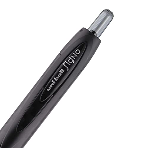 Uniball 307 0.7mm Gel 12 bolígrafos negros miniatura 5