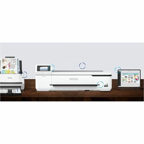 epson surecolor t2170 24-inch desktop wireless poster cad plotter printer  precisioncore printhead  all-pigment durable inks