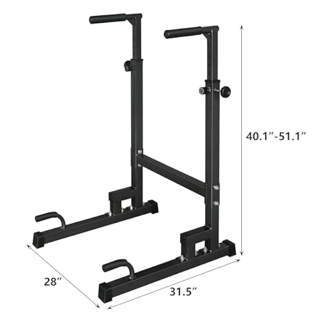 Dip Stand parallel bars, 550 lb capacity heavy-duty dip bar push-ups with foam handles for home or gym fitness exercises