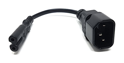 langes IEC C14 (Wasserkocher), 3-poliger Stecker auf C7 Stecker Kabel Stromkabel Buchse auf Stecker, Adapter, Konverter, Verlängerung, Kabel