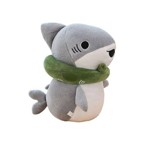 ぬいぐるみ 人形 ドール 抱き枕 子ザメ カワイイ 縫いぐるみ 快適 ふわふわ 柔らかい生地 オシャレ グレー 白 サメ おもちゃ サイズあり 日常 おもしろ 置物 部屋飾り 贈り物 (60cm)