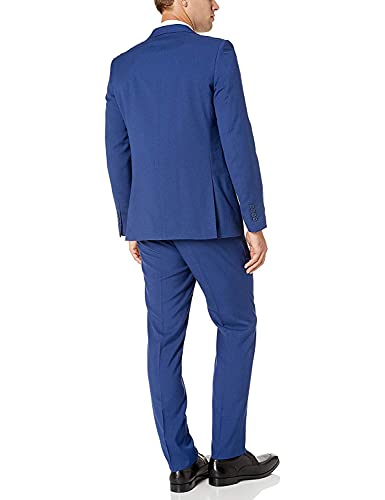 Adam Baker Men's 2-Piece Slim Fit Single Breasted Fine Textured Suit Set - Colors3