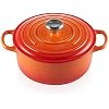 LE CREUSET Signature Cast Iron Round Casserole, 20 cm - Volcanic