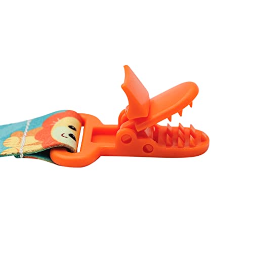 BUBA Prendedor de Chupeta Animal Fun Leao, Multicolor