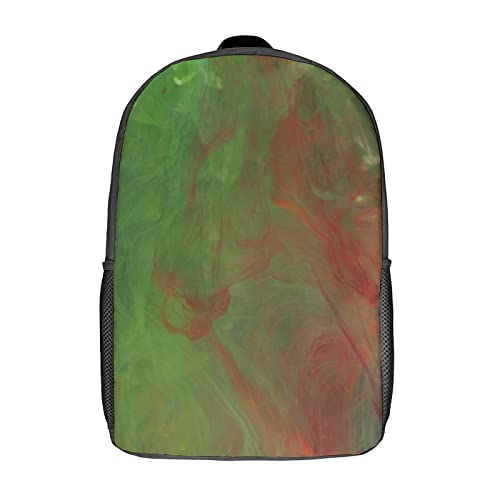 Sac d'école unisexe grand format 17 pouces avec motif Smoke imprimé en 3D