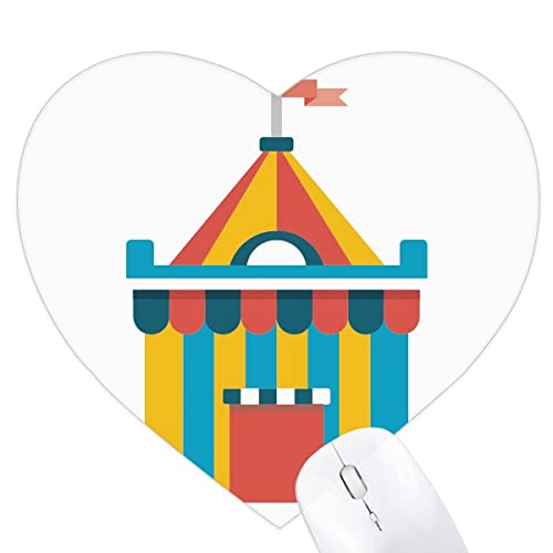 Tapis de souris en forme de coeur super drôle park tente pour décorer le bureau