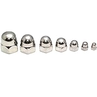 Dadi Professionali 25 Dadi A Cappello M5 In Acciaio Inox A2 - Qualit&agrave; Professionale DIN 1587, 5 Mm Dadi In Acciaio Inox