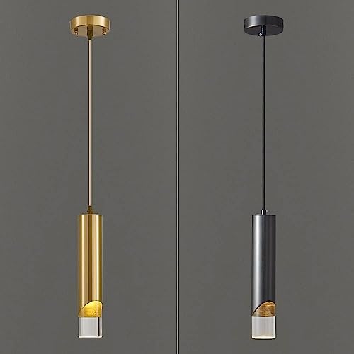 Éclairage pendentif suspendu LED réglable et mini lustre en cristal
