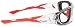 Pegaso 990.08.1005 Gafas de Seguridad Laboral, Gris y Rojo, L