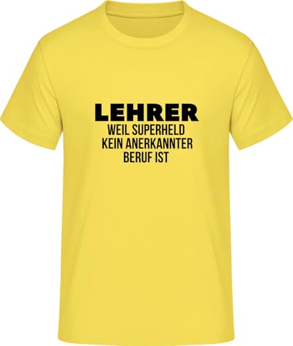 Lehrer Weil Superheld kein anerkannter Beruf ist T-Shirt • Größe: 3XL