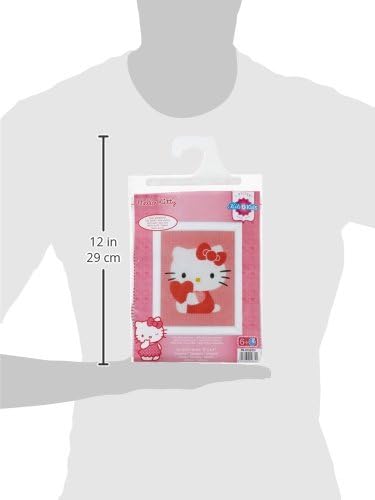 Vervaco Tapestry Kit: Hello Kitty: with Heart, Other, NA, 12.5 x 16cm, N\a - Image 5