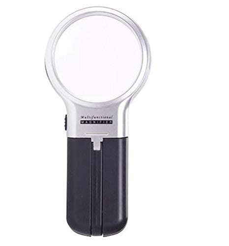 Loupe de bureau pliable CRODY à lumières LED pour la lecture à la maison