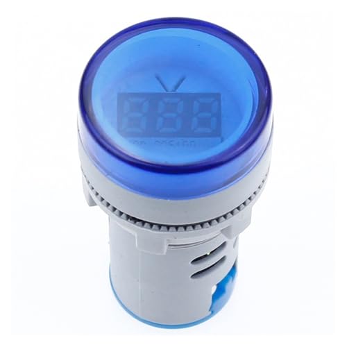 交流電圧表示デジタルLED電圧計 22mm AC50-500V 0-100A アンペア電圧電流計(CT付き)(Blue Voltage Meters)