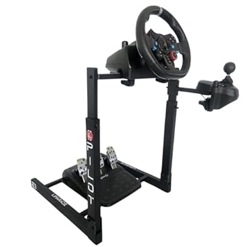 LIMARACE Suporte Cockpit Para Volante Logitech Com Suporte De Cambio. Compatível com LOGITECH-G25, LOGITECH-G27, LOGITECH-G29, LOGITECH-G920, LOGITECH-23, LOGITECH-Driving Force GT. USB.