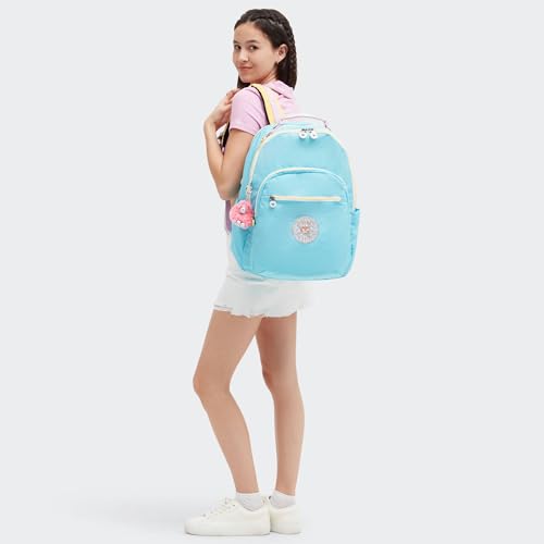 Image of Kipling Women's Seoul Extra Large 17 inch Laptop Backpack, Durable, Roomy with Padded Shoulder Straps, Built-In Protective Sleeve