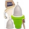 MENSTRUELE SLIJMBORST – Medische Silicone Zero Waste Cup Set – Beginner of gevorderd – Zware of korte periode – Wasbare…