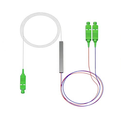 Divisor de fibra óptica PLC mini tubo 0.9mm de alta precisión para ingeniería FTTH