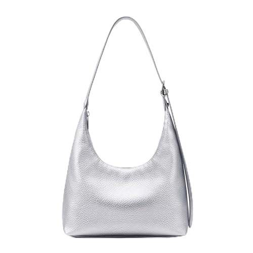 KALIDI Damen Handtasche Schultertasche PU Leder Tote Bag Vintage Hobo Tasche mit verstellbarem Gurt für Arbeit Schule Shopper Lässige täglich Rot