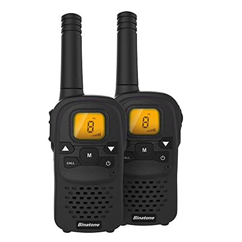 Binatone Latitude 70 PMR Two Way Radio, Up to 5KM Range, 8 Channel, Noise Cancelling, Auto Scan – Black