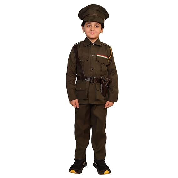 Image of Kaku Fancy Dresses Our Helper Costume for Boys & Girls | Social Helper Doctor, Nurse, Fireman, Postman, Teacher, Farmer Dress For Kids