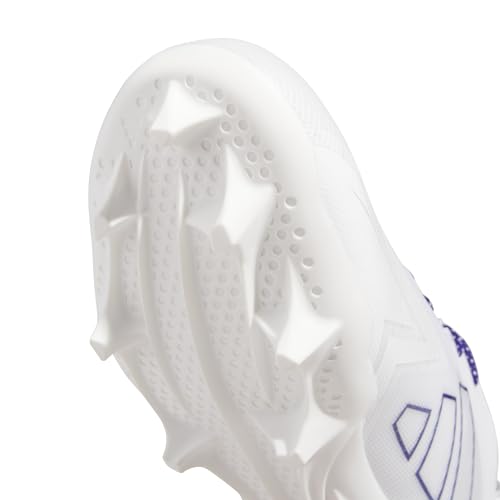 Adidas Men\'s Adizero Electric American Football, White/Team Collegiate Purple/White, 10