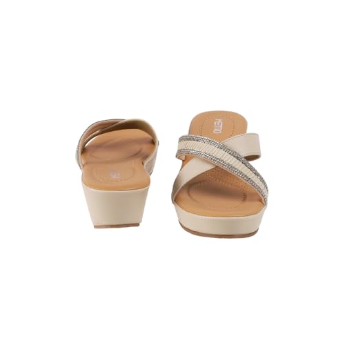 Image of Metro Women Wedge Heel Comfort Slip-on Sandal