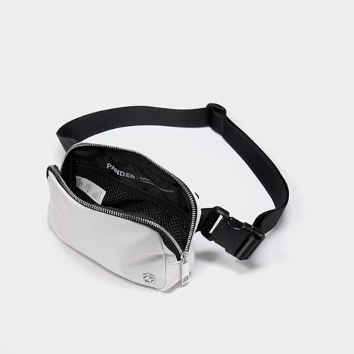 Image of Pander Belt Bag for Women, Fashion Waist Packs, Crossbody Bags, Everywhere Belt Bag with Adjustable Strap (White).