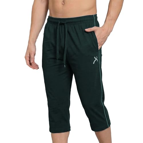 Image of Amul Comfy Men's Cotton Rich Solid Capri