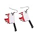 XIGAWAY 1 par creativo Halloween Cosplay mujeres acrílico cuchillo gota pendientes pendientes Stud
