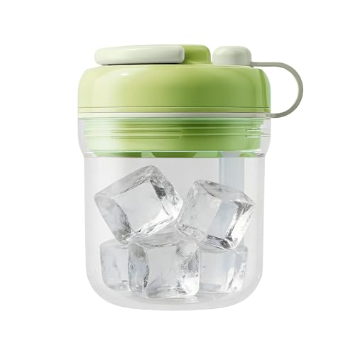 Ice Bottle Cup | 2 in 1 Leakproof Quick Release Drinking with Straw,380ml Ice Making Cup - for Gym Men Kids Sports Travel Party Adults Bar