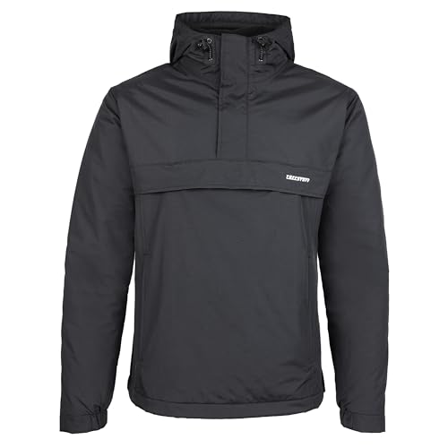 TuffStuff - Sutherland Unlined Windbreaker - Lightweight Mesh Lining - Waterproof & Windproof - Features an Adjustable Hood & Reflective Print - Ideal for Work & Outdoors