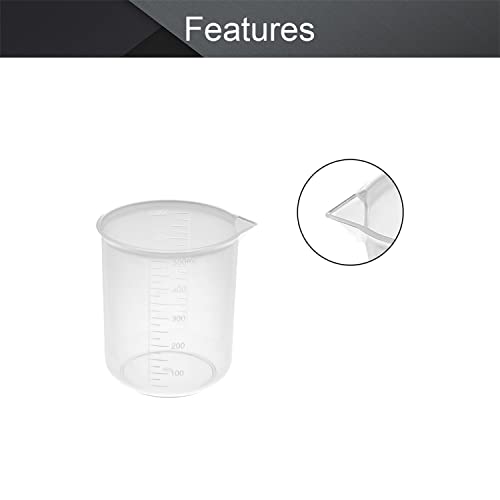 Othmro 2pcs Plastic Measuring Jugs, 500ml Measuring Cup Transparent Graduated Beaker for Baking Cooking Lab Measure Tool - Image 3