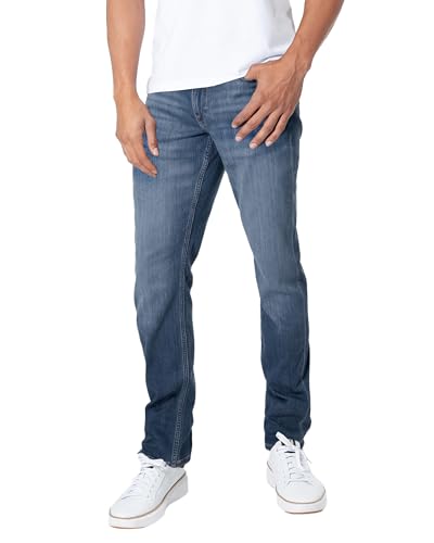 True Classic Mens Jeans – Stretch Jeans for Men, Slim Fit Men’s Stretch Jean - Tapered Skinny Fit, High-Stretch - Medium Indigo, 38W X 30L